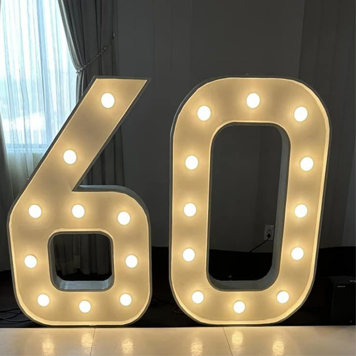 Party Rental Light Up  Marquee Numbers